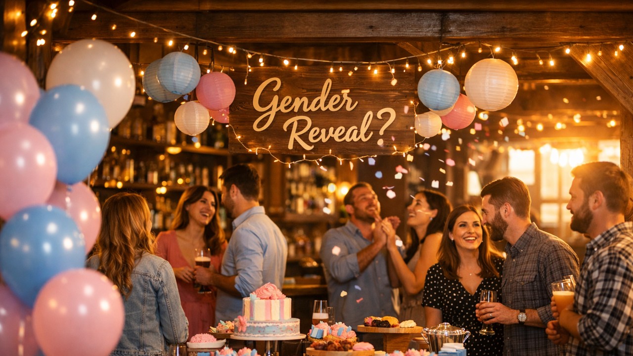 Gender reveal celebration 1