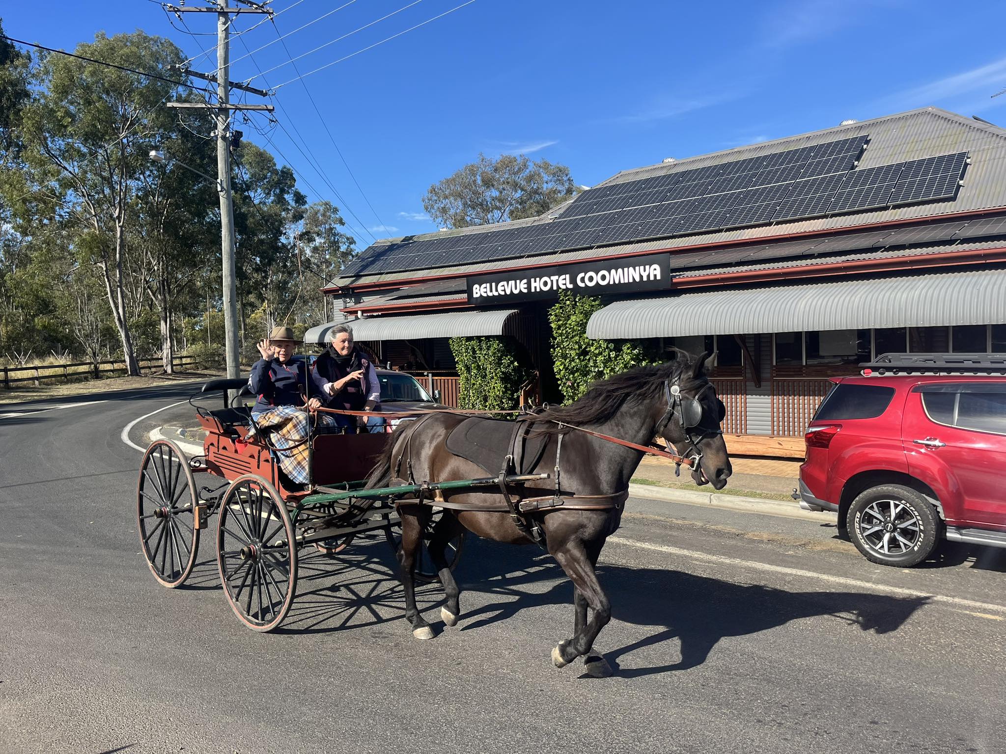 Families enjoying a meal at the Coominya Pub bistro