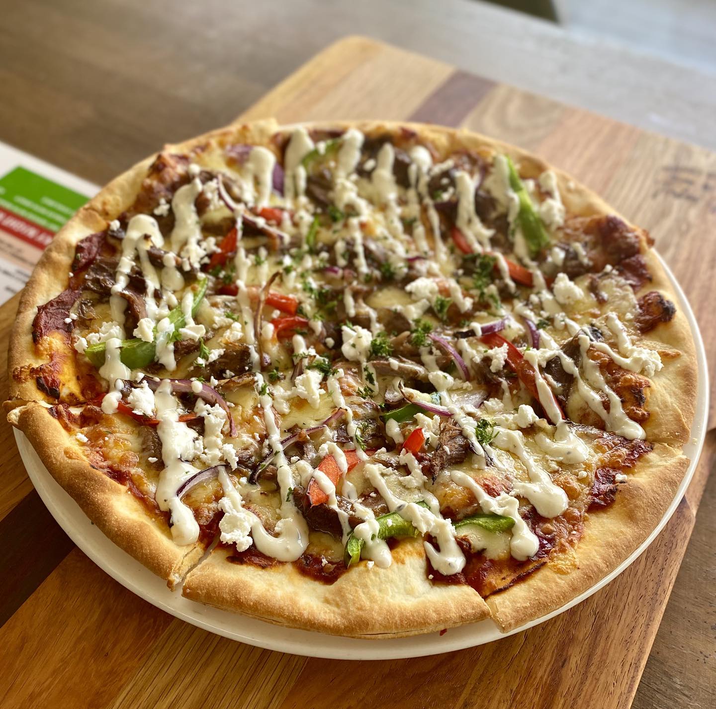 Freshly baked pizza from the Coominya Pub bistro